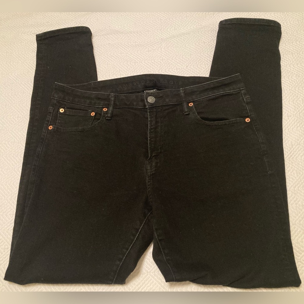 Men’s American Eagle black jeans, size 36 x 34, airflex+